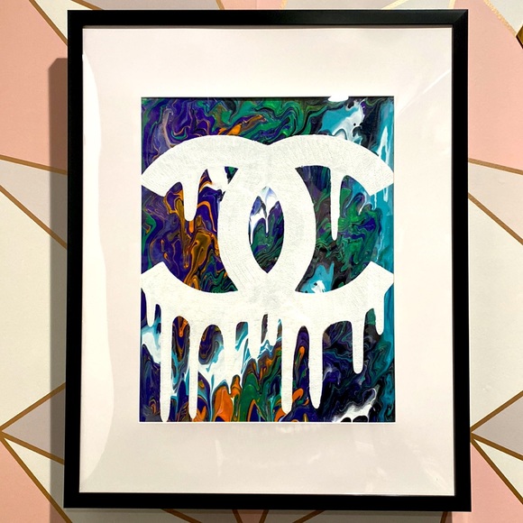 Hand Crafted Other - Dripping CC - Hand made Acrylic canvas painting